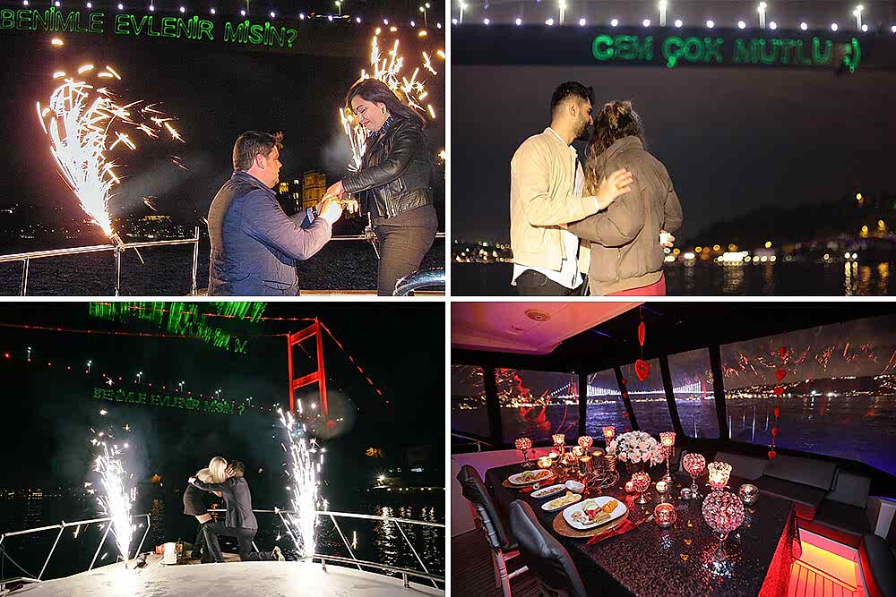 boğazda evlilik teklifi