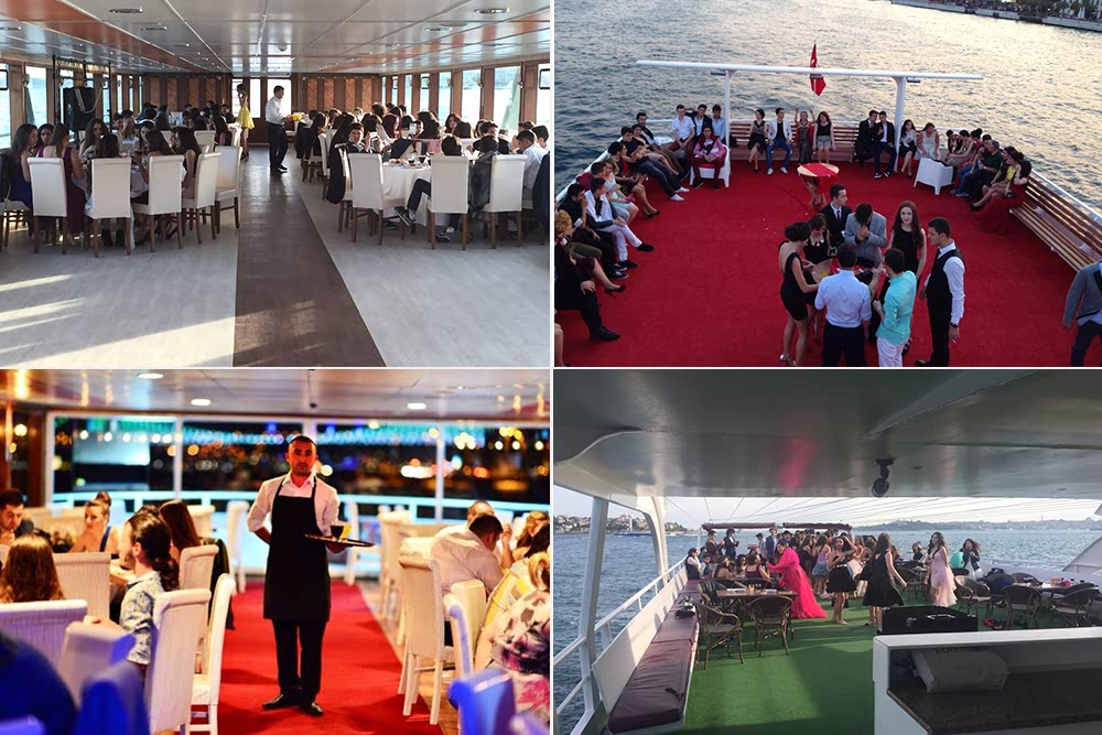 teknede mezuniyet partisi